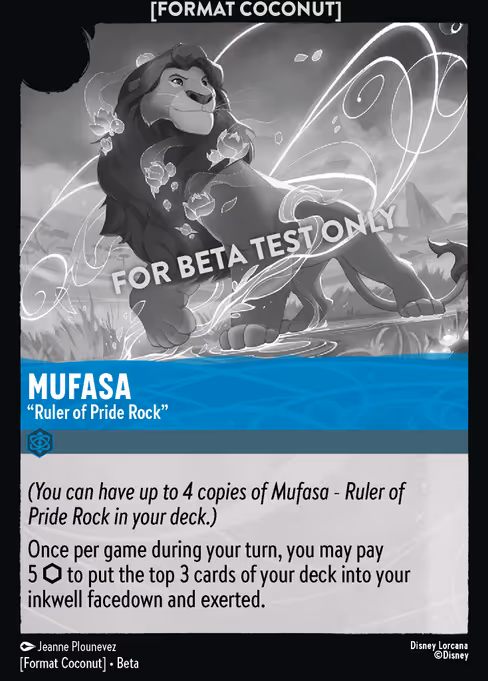 Mufasa - "Ruler of Pride Rock" 8/24