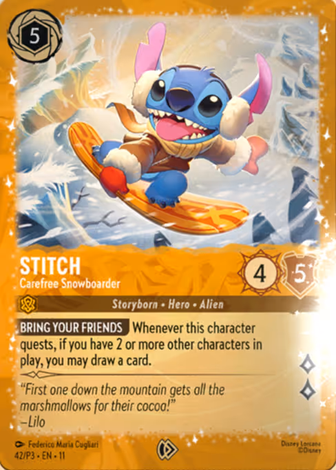 Stitch - Carefree Snowboarder 42/56