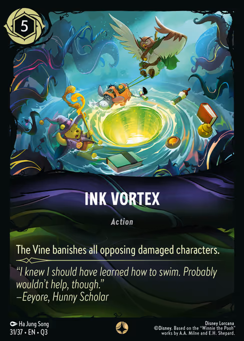 Ink Vortex 31/37, carta de Disney Lorcana de Hunny Rescue – Illumineer's Quest