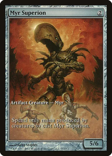 Myr Superion 75, carta de Magic: The Gathering de DCI Promos