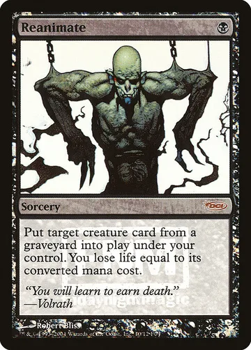 Reanimate 10, carta de Magic: The Gathering de Friday Night Magic 2004