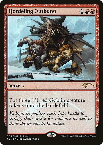 Hordeling Outburst 3, carta de Magic: The Gathering de Friday Night Magic 2015
