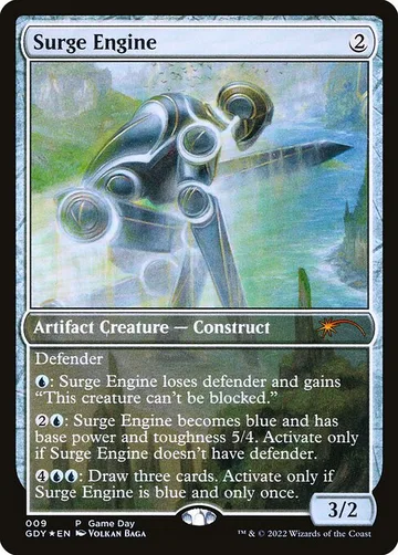 Surge Engine 9, carta de Magic: The Gathering de Game Day Promos
