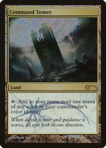 Command Tower 8, carta de Magic: The Gathering de Judge Gift Cards 2012