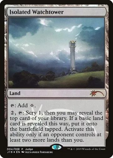 Isolated Watchtower 4, carta de Magic: The Gathering de Judge Gift Cards 2019