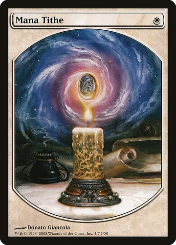 Mana Tithe 4, carta de Magic: The Gathering de Magic Player Rewards 2008