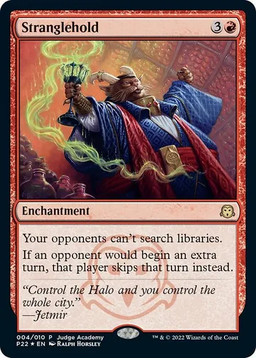 Stranglehold 4, carta de Magic: The Gathering de Judge Gift Cards 2022