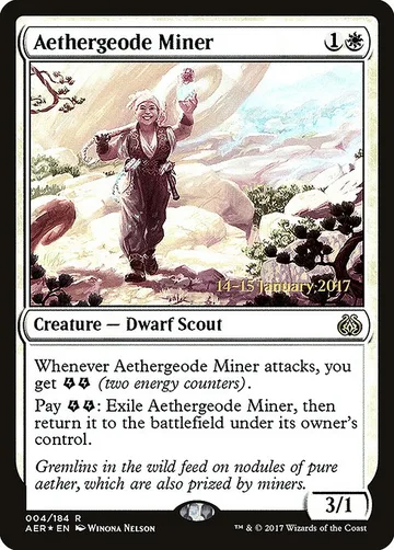 Aethergeode Miner 4s, carta de Magic: The Gathering de Aether Revolt Promos