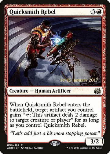Quicksmith Rebel 93s, carta de Magic: The Gathering de Aether Revolt Promos
