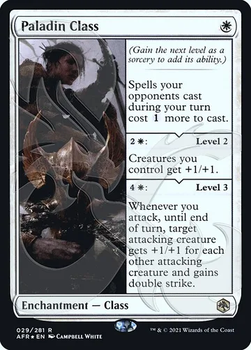 Paladin Class 29a, carta de Magic: The Gathering de Adventures in the Forgotten Realms Promos