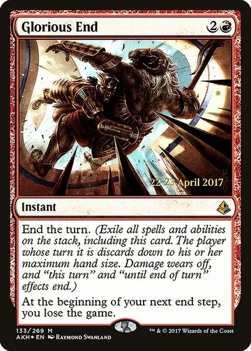 Glorious End 133s, carta de Magic: The Gathering de Amonkhet Promos