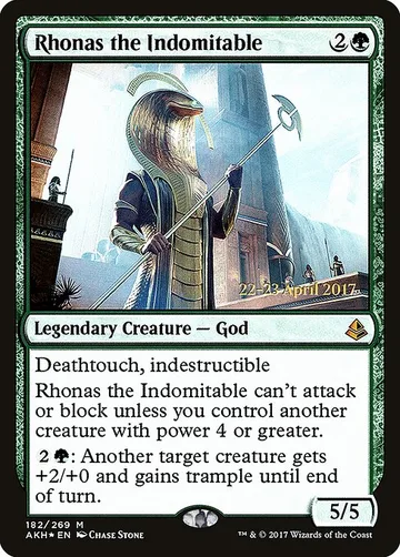 Rhonas the Indomitable 182s, carta de Magic: The Gathering de Amonkhet Promos
