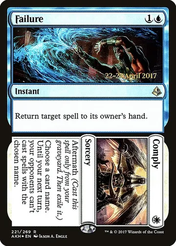 Failure // Comply 221s, carta de Magic: The Gathering de Amonkhet Promos