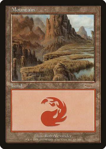 Mountain 4, carta de Magic: The Gathering de Arena League 2003