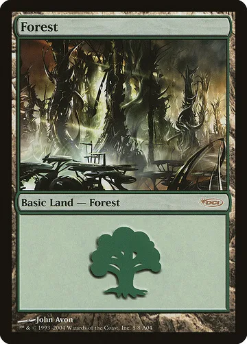 Forest 5, carta de Magic: The Gathering de Arena League 2004