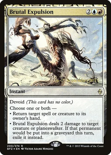 Brutal Expulsion 200s, carta de Magic: The Gathering de Battle for Zendikar Promos