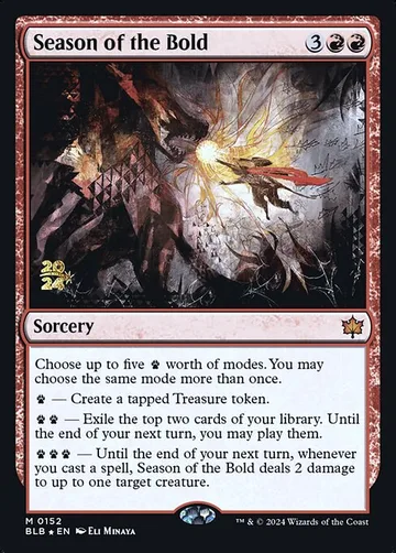 Season of the Bold 152s, carta de Magic: The Gathering de Bloomburrow Promos
