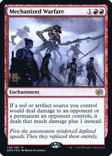 Mechanized Warfare 139s, carta de Magic: The Gathering de The Brothers' War Promos