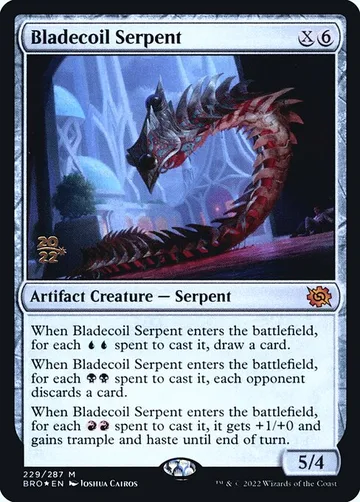 Bladecoil Serpent 229s, carta de Magic: The Gathering de The Brothers' War Promos