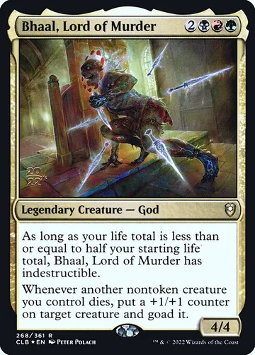 Bhaal, Lord of Murder 268s, carta de Magic: The Gathering de Battle for Baldur's Gate Promos