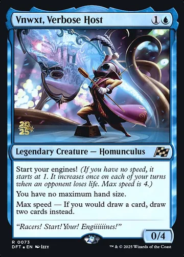 Vnwxt, Verbose Host 73s, carta de Magic: The Gathering de Aetherdrift Promos