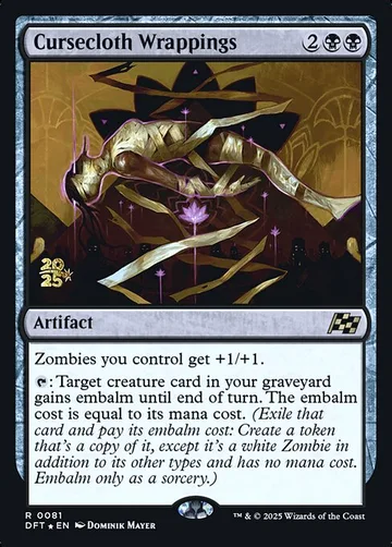 Cursecloth Wrappings 81s, carta de Magic: The Gathering de Aetherdrift Promos