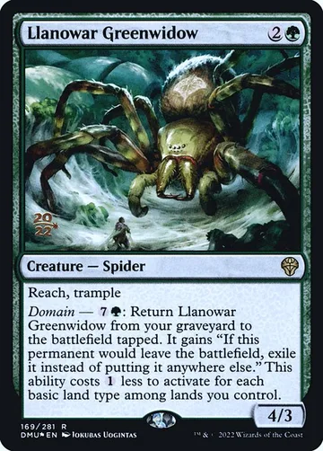 Llanowar Greenwidow 169s