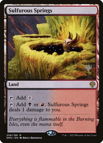 Sulfurous Springs 256p, carta de Magic: The Gathering de Dominaria United Promos