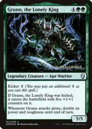 Grunn, the Lonely King 165s, carta de Magic: The Gathering de Dominaria Promos