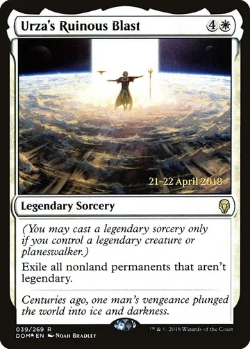 Urza's Ruinous Blast 39s, carta de Magic: The Gathering de Dominaria Promos