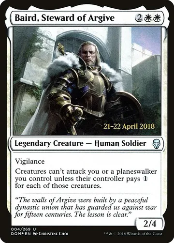 Baird, Steward of Argive 4s