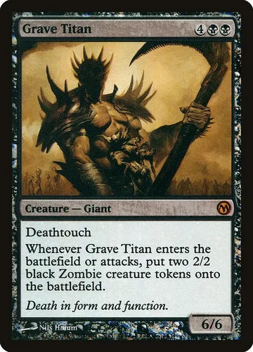 Grave Titan 2, carta de Magic: The Gathering de Duels of the Planeswalkers 2012 Promos