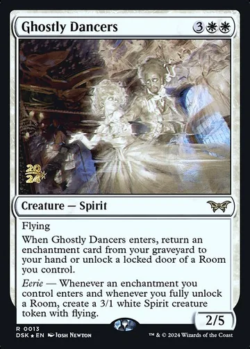 Ghostly Dancers 13s, carta de Magic: The Gathering de Duskmourn: House of Horror Promos