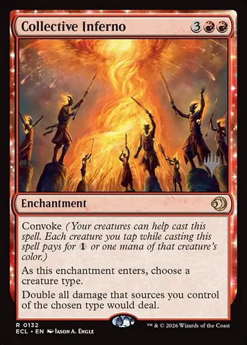 Collective Inferno 132p, carta de Magic: The Gathering de Lorwyn Eclipsed Promos