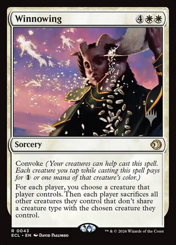Winnowing 43p, carta de Magic: The Gathering de Lorwyn Eclipsed Promos