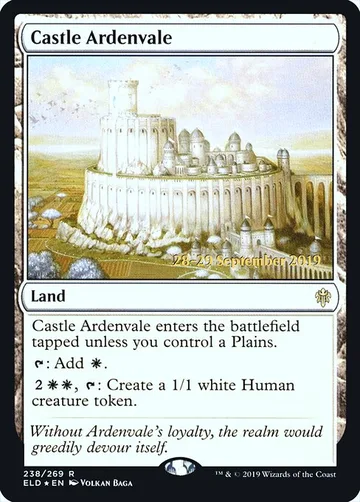 Castle Ardenvale 238s, carta de Magic: The Gathering de Throne of Eldraine Promos