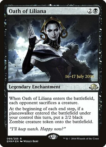 Oath of Liliana 99s, carta de Magic: The Gathering de Eldritch Moon Promos