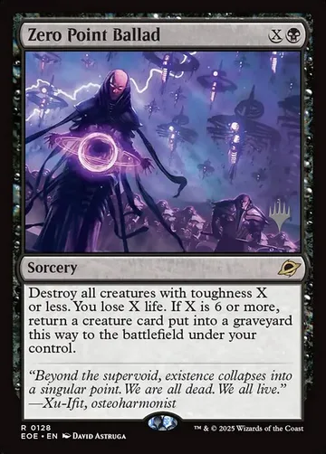 Zero Point Ballad 128p, carta de Magic: The Gathering de Edge of Eternities Promos