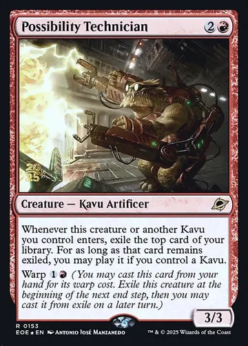 Possibility Technician 153s, carta de Magic: The Gathering de Edge of Eternities Promos