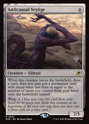 Anticausal Vestige 1p, carta de Magic: The Gathering de Edge of Eternities Promos