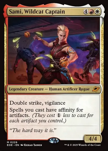 Sami, Wildcat Captain 226p, carta de Magic: The Gathering de Edge of Eternities Promos