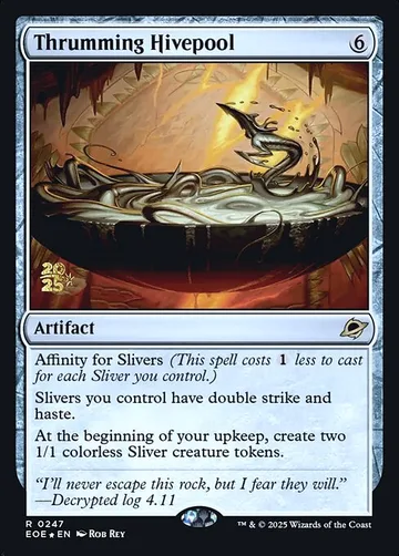 Thrumming Hivepool 247s, carta de Magic: The Gathering de Edge of Eternities Promos