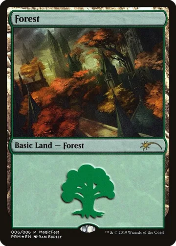 Forest 6, carta de Magic: The Gathering de MagicFest 2019