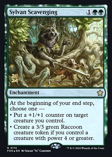 Sylvan Scavenging 113s, carta de Magic: The Gathering de Foundations Promos