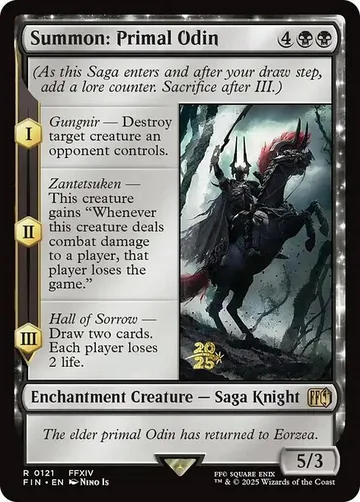 Summon: Primal Odin 121s, carta de Magic: The Gathering de Final Fantasy Promos