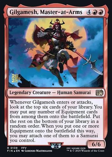 Gilgamesh, Master-at-Arms 139s, carta de Magic: The Gathering de Final Fantasy Promos