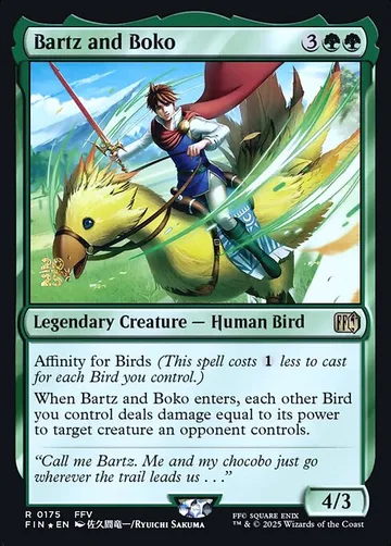 Bartz and Boko 175s, carta de Magic: The Gathering de Final Fantasy Promos