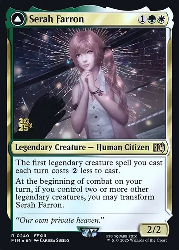 Serah Farron // Crystallized Serah 240s, carta de Magic: The Gathering de Final Fantasy Promos