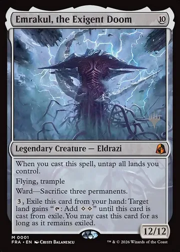 Emrakul, the Exigent Doom 1p, carta de Magic: The Gathering de Reality Fracture Promos