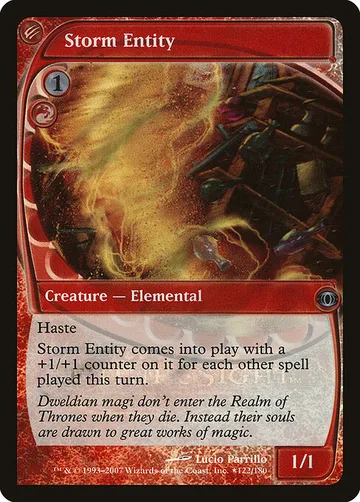 Storm Entity 122★, carta de Magic: The Gathering de Future Sight Promos
